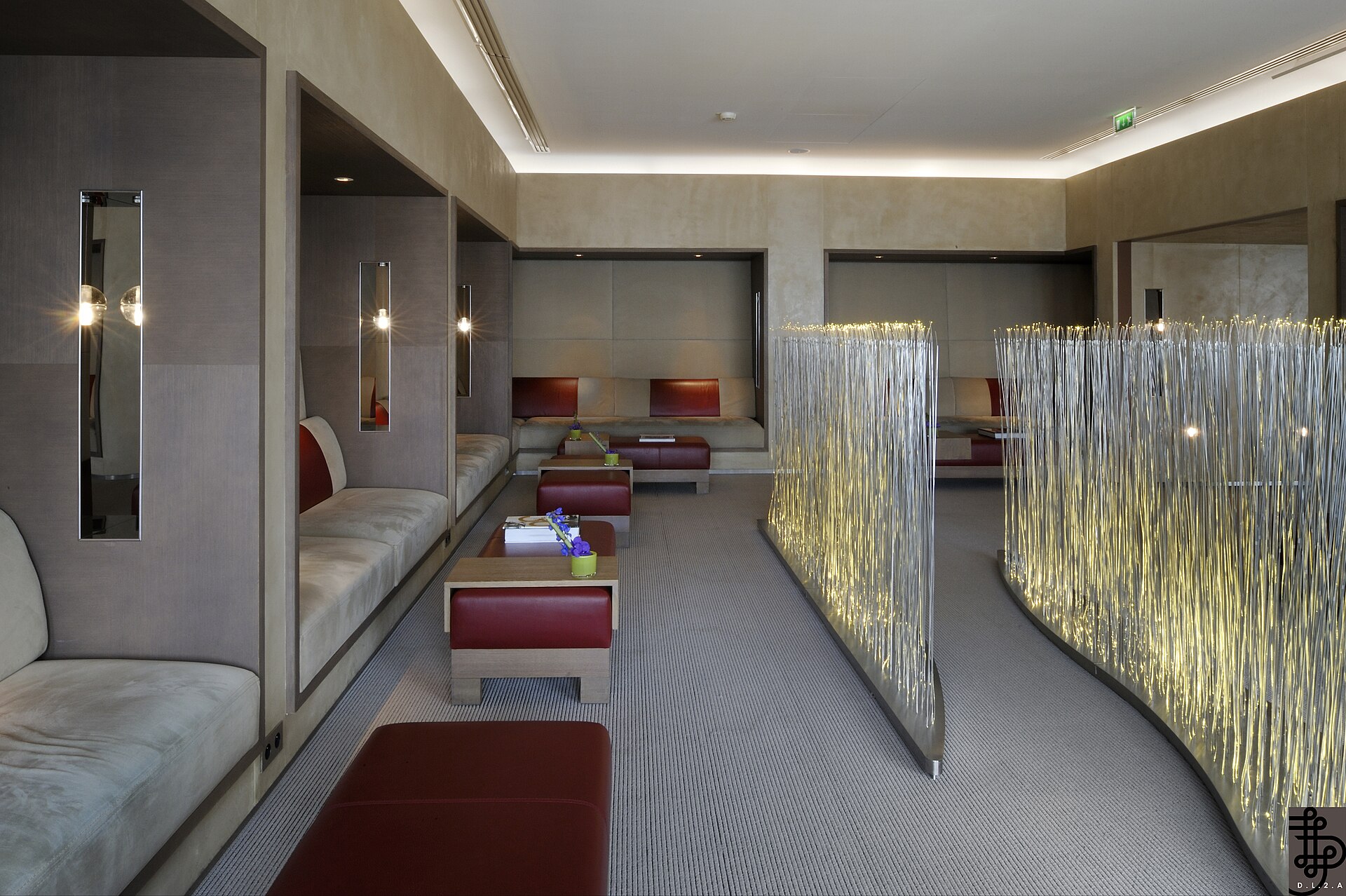 Salle à manger du salon La Première d'Air France, terminal 2E